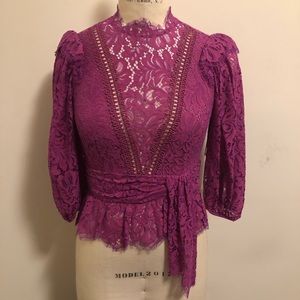 Purple Lace Top